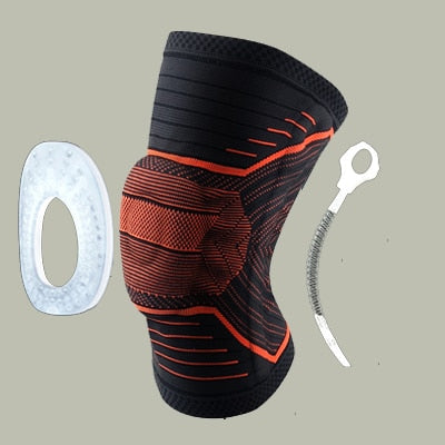 1 pcs Knee Patella Protector Brace Silicone Spring Knee Pad