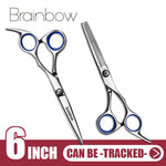 Load image into Gallery viewer, Brainbow 6 inch Cutting Thinning  Styling Tool Hair Scissors Stainless
