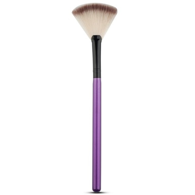 Cosmetic Tools Accessories Fan Shape Makeup Brush Highlighter Face Powder Brush