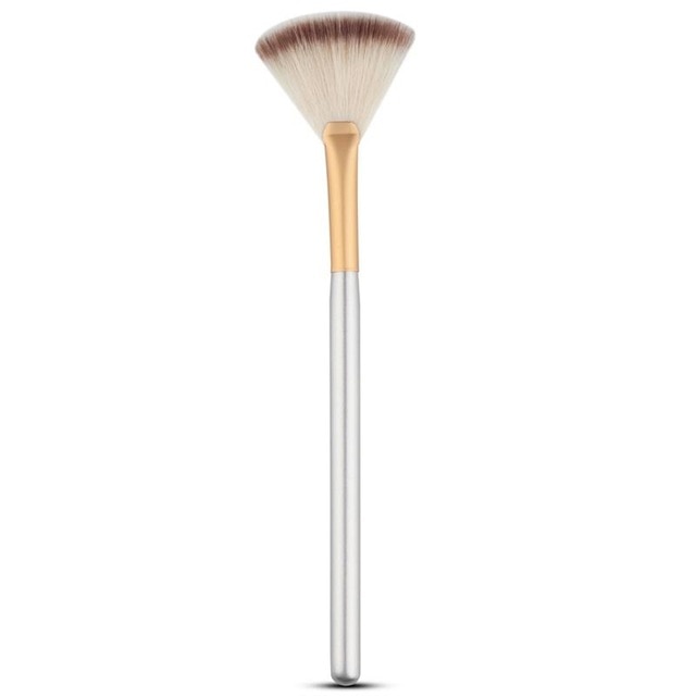 Cosmetic Tools Accessories Fan Shape Makeup Brush Highlighter Face Powder Brush