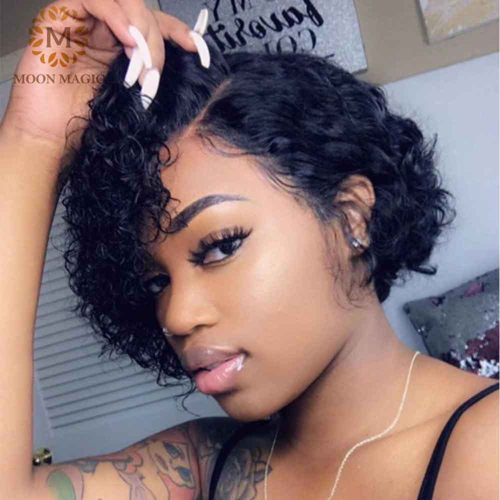 13x6 Curly Bob Lace Front Wigs 4x4 Lace Closure Wig Short Bob Wig