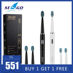 Load image into Gallery viewer, Electric Toothbrush Rechargeable buy one get one free Sonic Toothbrush 4 Mode Travel Toothbrush with 3 Brush Head Gift
