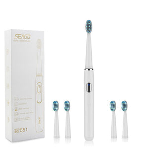 Electric Toothbrush Rechargeable buy one get one free Sonic Toothbrush 4 Mode Travel Toothbrush with 3 Brush Head Gift