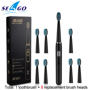 Electric Toothbrush Rechargeable buy one get one free Sonic Toothbrush 4 Mode Travel Toothbrush with 3 Brush Head Gift