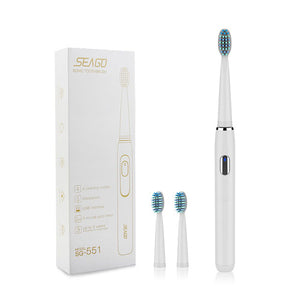 Electric Toothbrush Rechargeable buy one get one free Sonic Toothbrush 4 Mode Travel Toothbrush with 3 Brush Head Gift