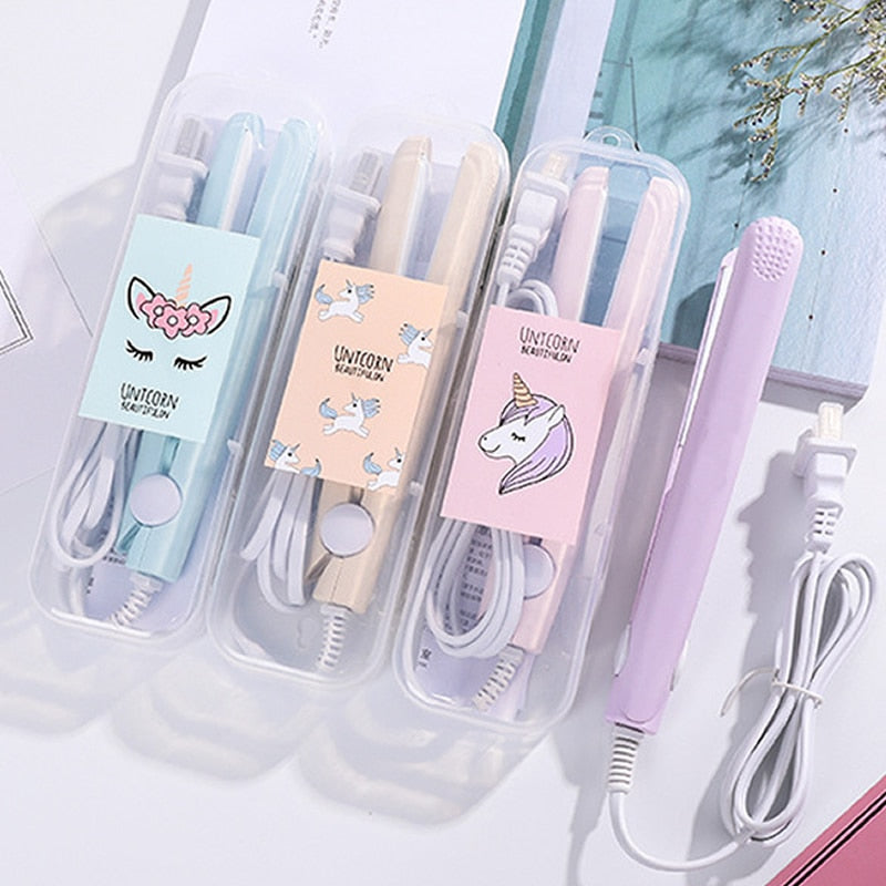 New Mini Hair Straightener Curling hair clipper Hair Crimper Curling Iron