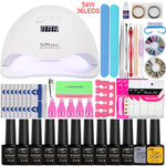 Load image into Gallery viewer, Nail Set UV LED Lamp Dryer With 18/12/10pcs Nail Gel Polish Kit Soak Off Manicure Tools Set electric Nail drill For Nail Tools
