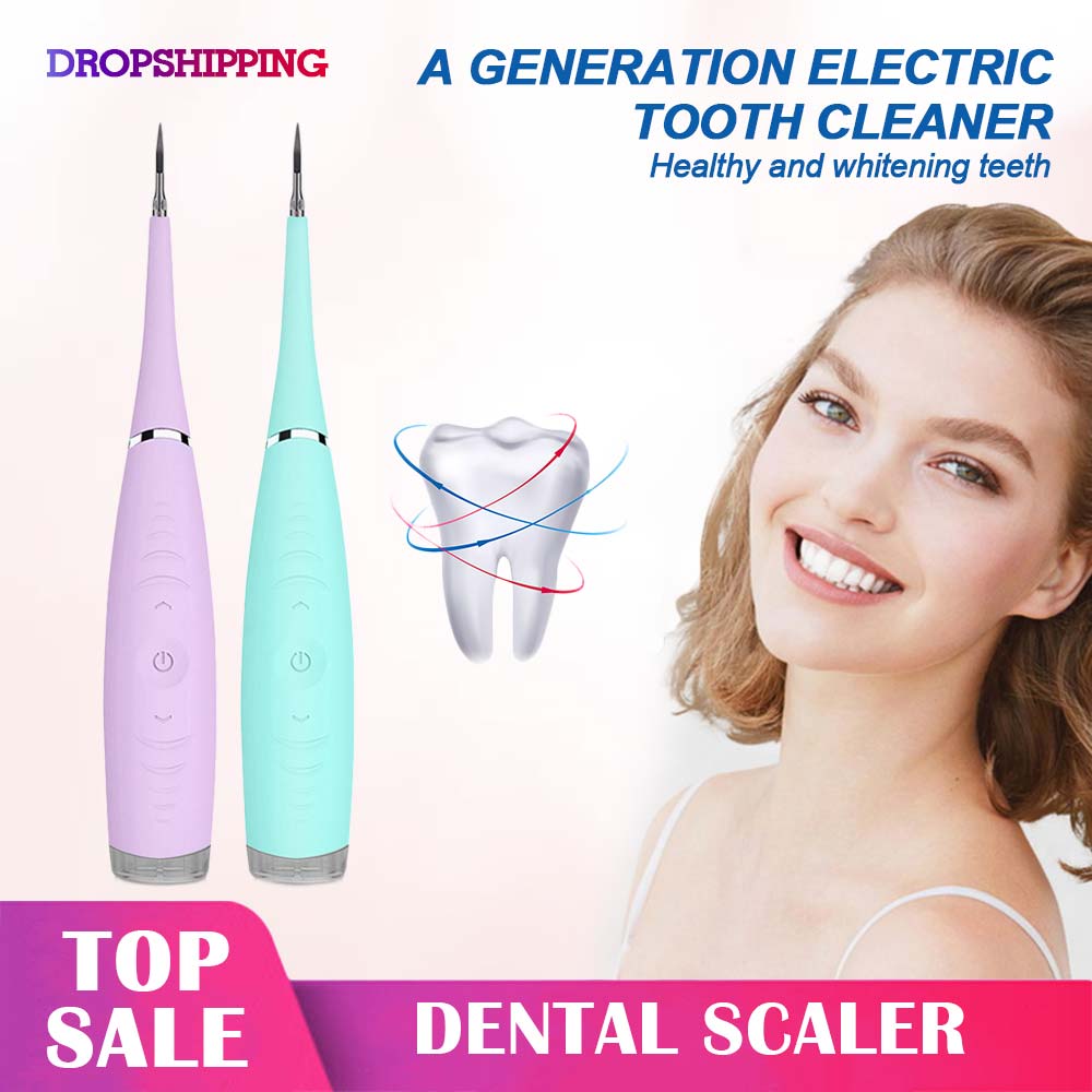 Electric Ultrasonic Sonic Dental Scaler Tooth Calculus Remover Cleaner