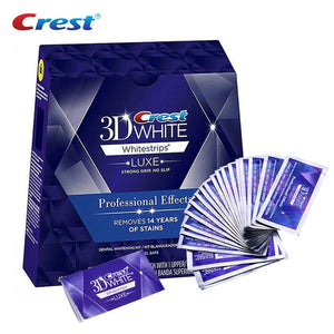 3D White Teeth Whitening Strips Professional Effects White Tooth Soft Toothbrush