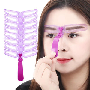 Reusable 8 in1 Eyebrow Shaping Template Helper Eyebrow Stencils Kit