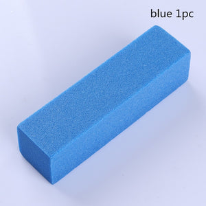 White Nail Art Buffers Sanding Block Buffing Grinding