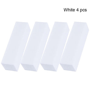 White Nail Art Buffers Sanding Block Buffing Grinding