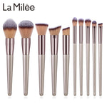 Load image into Gallery viewer, La Milee Champagne Makeup Brushes Set
