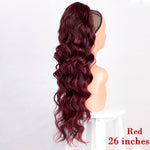 Load image into Gallery viewer, Vigorous Drawstring Ponytail Hair Synthetic Long Afro Kinky Curly
