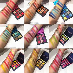 Beauty Glazed Makeup Eyeshadow Pallete makeup brushes 9 Color