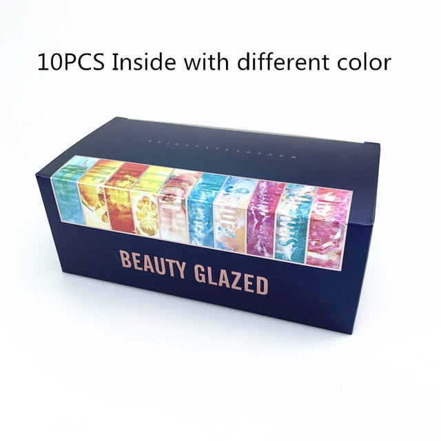 Beauty Glazed Makeup Eyeshadow Pallete makeup brushes 9 Color