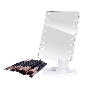 LED Makeup Mirror Illuminated Mirror- Light 16/22 Touch Screen