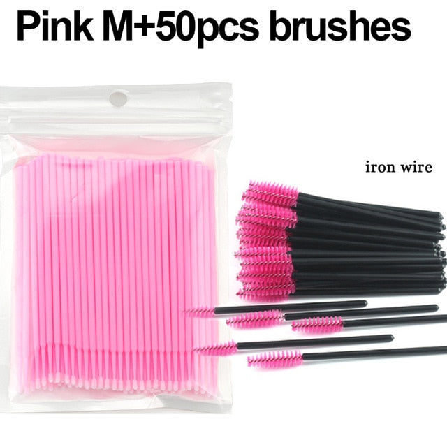 Eyelash Extension Disposable Eyebrow brush Set makeup tools