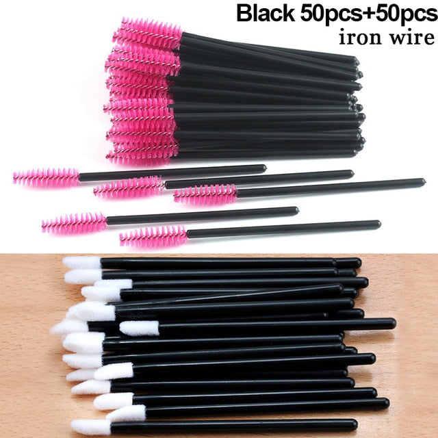 Eyelash Extension Disposable Eyebrow brush Set makeup tools