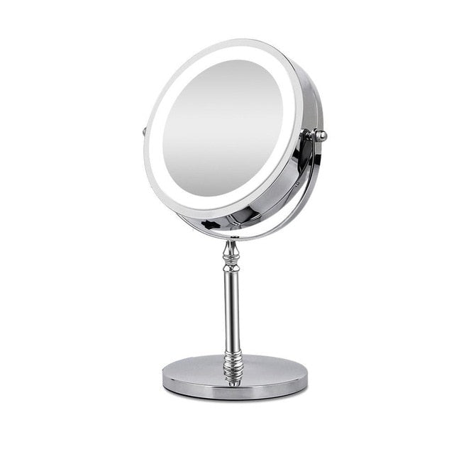 10X Magnifying Makeup Mirror With LED Light Cosmetic Mirrors