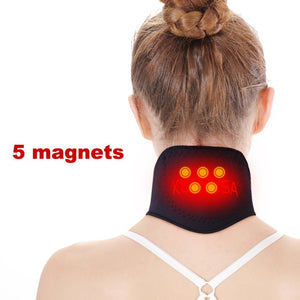 1piece Self-heating Tourmaline Neck Magnetic Therapy Support Tourmaline Belt