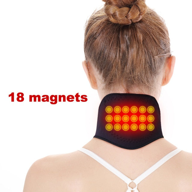 1piece Self-heating Tourmaline Neck Magnetic Therapy Support Tourmaline Belt