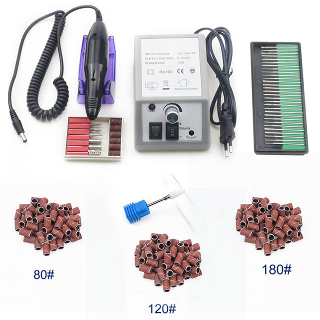 35000/20000 RPM Electric Nail Drill Machine Mill Cutter Sets  Electric Nail