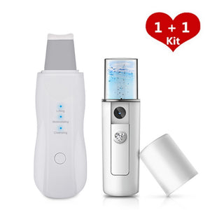 Vibrate Ultrasonic Deep Face Cleaning Machine Skin Scrubber