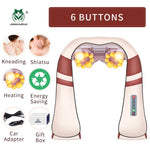 Load image into Gallery viewer, U Shape Electrical Shiatsu Body Shoulder Neck Massager
