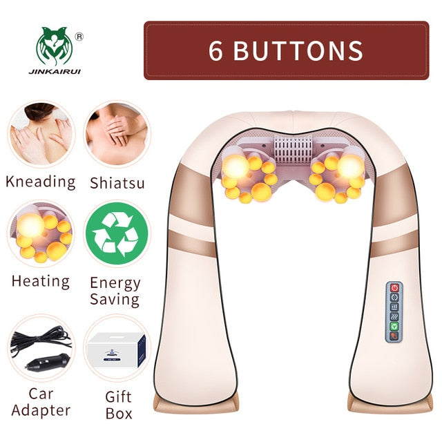 U Shape Electrical Shiatsu Body Shoulder Neck Massager