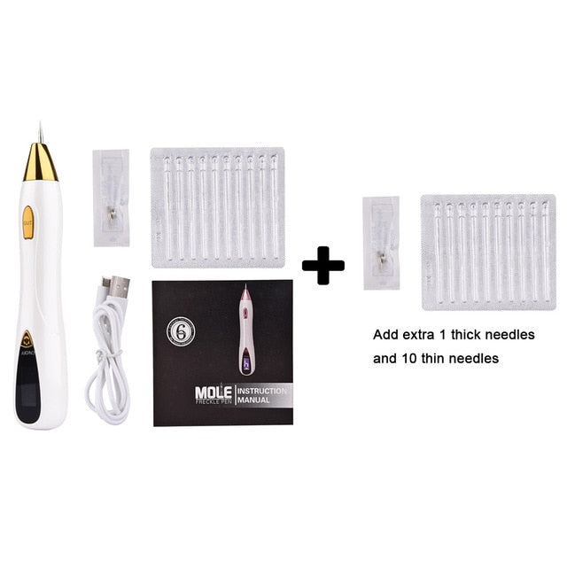 Skin Care Laser Mole Tattoo Freckle Removal Pen LCD Sweep Spot Mole Removing