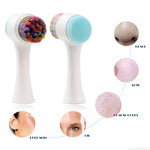 Load image into Gallery viewer, 3D Double Side Silicone limpiador Face Cleanser Brush Portable Face Cleaning Massage
