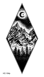 Load image into Gallery viewer, Water Transfer Tattoo Minimalist small sun moon tattoo Body Art Waterproof
