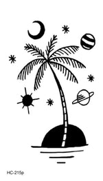 Load image into Gallery viewer, Water Transfer Tattoo Minimalist small sun moon tattoo Body Art Waterproof
