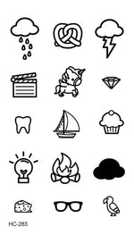 Load image into Gallery viewer, Water Transfer Tattoo Minimalist small sun moon tattoo Body Art Waterproof

