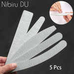 Load image into Gallery viewer, 5 pcs/lot Sandpaper Nail File Lime 100/180 Double Side Sanding Buffer Block Set
