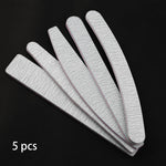 Load image into Gallery viewer, 5 pcs/lot Sandpaper Nail File Lime 100/180 Double Side Sanding Buffer Block Set
