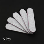 Load image into Gallery viewer, 5 pcs/lot Sandpaper Nail File Lime 100/180 Double Side Sanding Buffer Block Set

