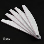 Load image into Gallery viewer, 5 pcs/lot Sandpaper Nail File Lime 100/180 Double Side Sanding Buffer Block Set

