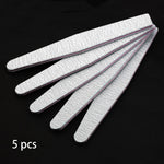 Load image into Gallery viewer, 5 pcs/lot Sandpaper Nail File Lime 100/180 Double Side Sanding Buffer Block Set
