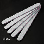 Load image into Gallery viewer, 5 pcs/lot Sandpaper Nail File Lime 100/180 Double Side Sanding Buffer Block Set
