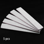 Load image into Gallery viewer, 5 pcs/lot Sandpaper Nail File Lime 100/180 Double Side Sanding Buffer Block Set
