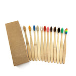 Load image into Gallery viewer, 12 pcs/Pack Natural Pure Bamboo Toothbrush
