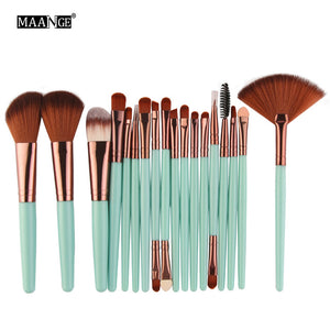 MAANGE 6/15/18Pcs Makeup Brushes Tool Set