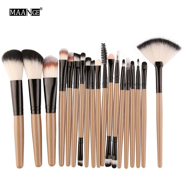 MAANGE 6/15/18Pcs Makeup Brushes Tool Set