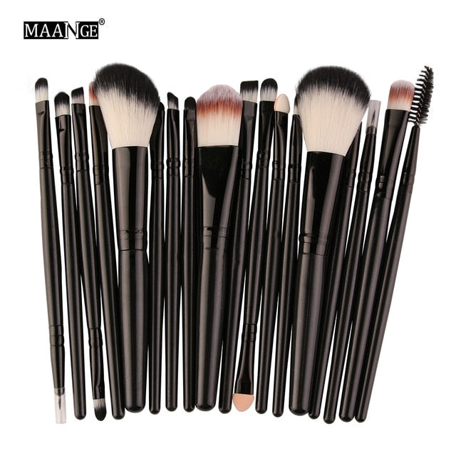 MAANGE 6/15/18Pcs Makeup Brushes Tool Set