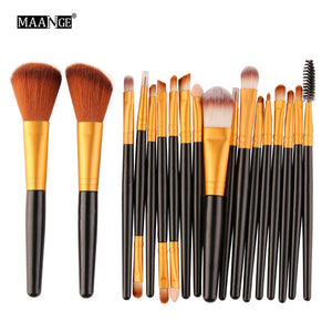 MAANGE 6/15/18Pcs Makeup Brushes Tool Set