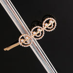 Load image into Gallery viewer, Simple Letter Rhinestone Hairpins Women Hair Clips
