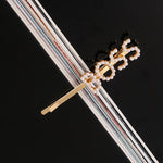 Load image into Gallery viewer, Simple Letter Rhinestone Hairpins Women Hair Clips
