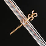 Load image into Gallery viewer, Simple Letter Rhinestone Hairpins Women Hair Clips
